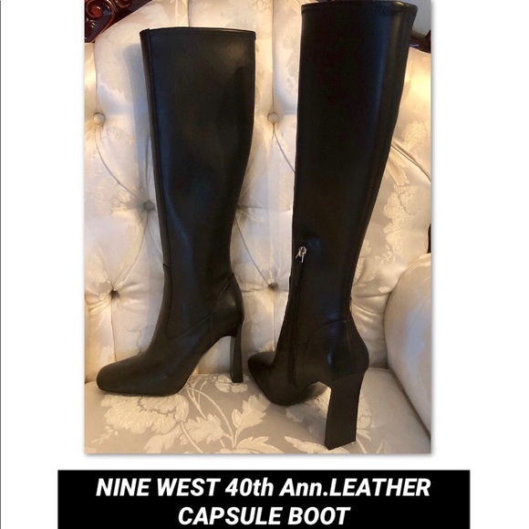 NINE WEST•LEATHER 40th Ann.CAPSULE BOOT - Picture 2 of 8